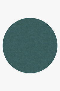 Heathered Solid Teal Blue Rug