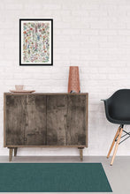 Load image into Gallery viewer, Heathered Solid Teal Blue Rug
