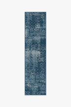 Load image into Gallery viewer, Herringbone Batik Ocean Blue Rug
