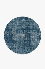 Load image into Gallery viewer, Herringbone Batik Ocean Blue Rug
