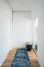 Load image into Gallery viewer, Herringbone Batik Ocean Blue Rug
