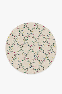 Holiday Lights Creme Rug