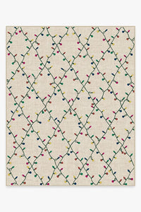 Holiday Lights Creme Rug