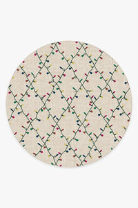 Holiday Lights Creme Rug