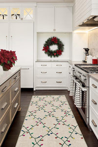 Holiday Lights Creme Rug