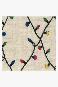 Holiday Lights Creme Rug