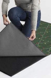 Holiday Lights Green Rug