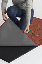 Load image into Gallery viewer, Holiday Lights Red Rug
