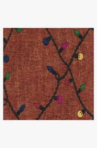 Holiday Lights Red Rug