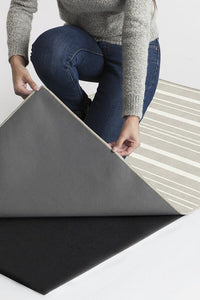 Hudson Stripe Grey Rug