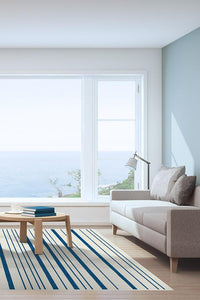 Hudson Stripe Indigo Rug