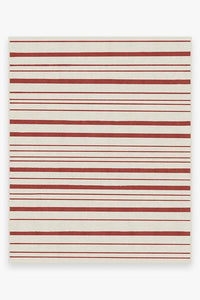 Hudson Stripe Red Rug