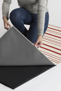 Hudson Stripe Red Rug