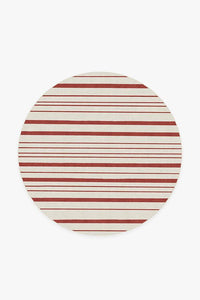 Hudson Stripe Red Rug