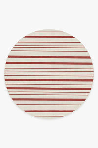 Hudson Stripe Red Rug