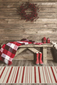 Hudson Stripe Red Rug