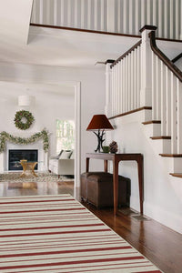 Hudson Stripe Red Rug