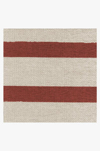Hudson Stripe Red Rug