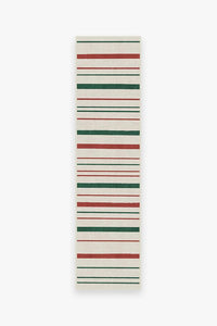Hudson Stripe Red & Green Rug