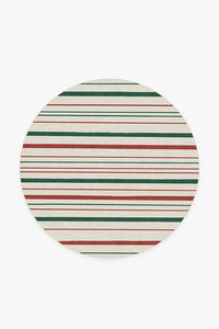 Hudson Stripe Red & Green Rug