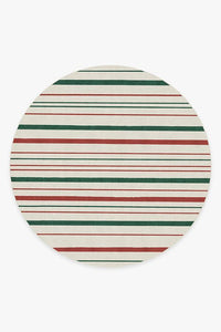 Hudson Stripe Red & Green Rug