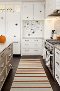 Hudson Stripe Rust Orange Rug