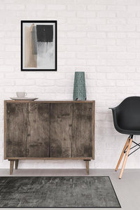 Impasto Greyscale Rug