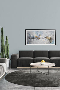Impasto Greyscale Rug