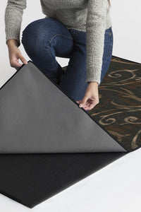 Ironwork Black Rug