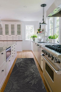 Jellyfish Bloom Charcoal Rug