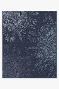 Jellyfish Bloom Navy Rug