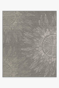 Jellyfish Bloom Silver Rug
