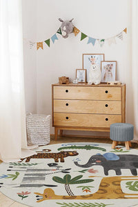 Jungle Safari Multicolor Rug