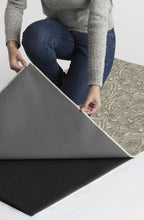 Load image into Gallery viewer, Lacis Damask Black &amp; Ivory Rug
