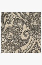 Load image into Gallery viewer, Lacis Damask Black &amp; Ivory Rug
