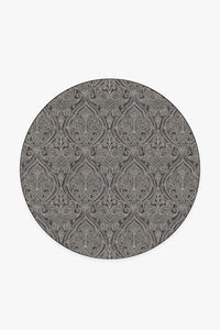 Lacis Damask Charcoal Rug