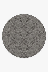 Lacis Damask Charcoal Rug