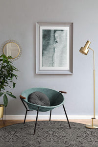 Lacis Damask Charcoal Rug