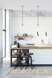 Leelu Black & White Rug