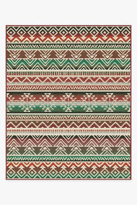 Linear Aztec Holiday Rug