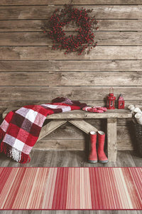 Linear Striped Candy Cane Rug