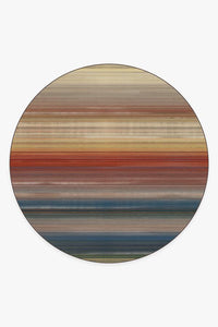 Linear Striped Multicolor Rug