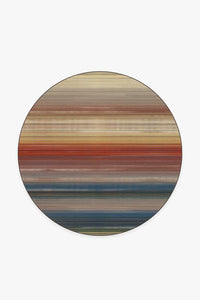 Linear Striped Multicolor Rug