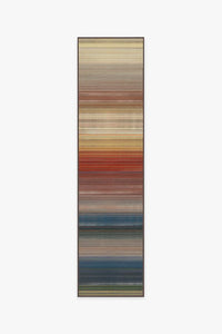 Linear Striped Multicolor Rug