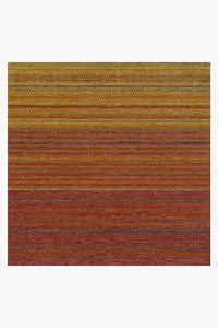 Linear Striped Multicolor Rug