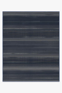 Linear Striped Navy Rug