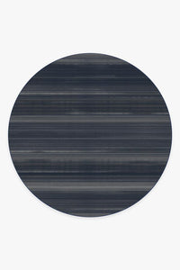 Linear Striped Navy Rug