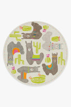 Load image into Gallery viewer, Llama Fun Natural Rug
