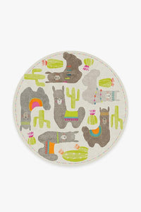 Llama Fun Natural Rug