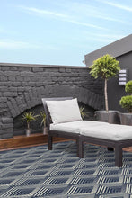 Load image into Gallery viewer, Outdoor Motus Diamond Navy Rug
